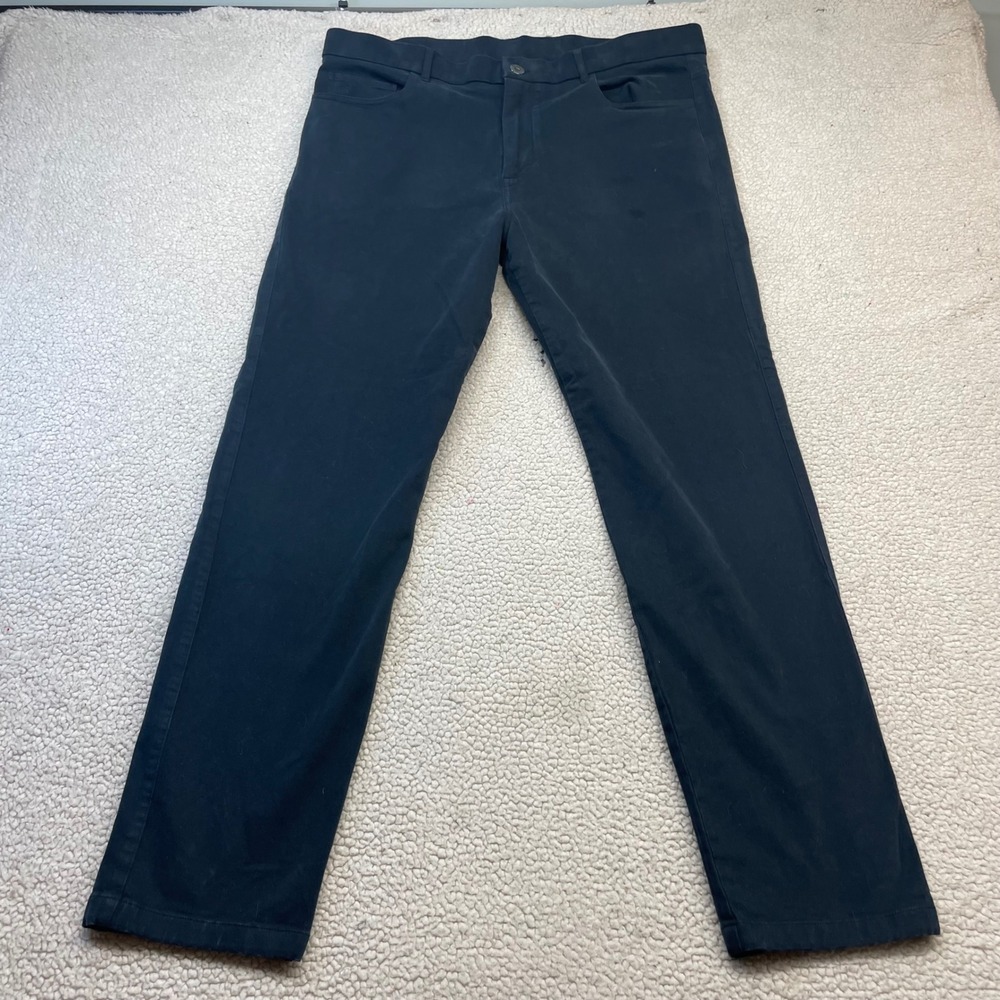 Greyson Pants Mens 38x32 Navy Montauk Trouser Straight 5-Pocket Golf Chino